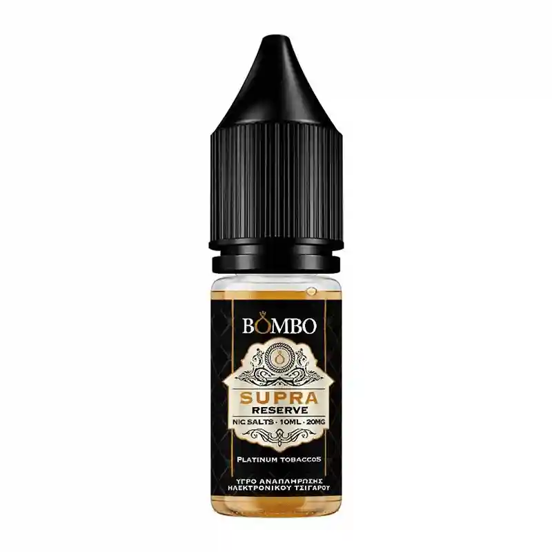 Bombo Platinum Tobaccos Nutty Supra Reserve Nic Salt 20mg 10ml