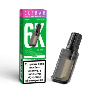 Elf Bar 6000 Menthol Disposable Vape — 6000 Puffs 20mg