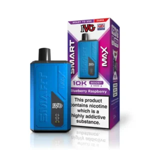 IVG Smart Max 10K Blueberry Raspberry Ice Disposable Vape — 10000 Puffs 20mg