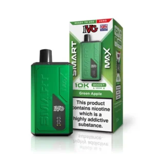 IVG Smart Max 10K Green Apple Disposable Vape — 10000 Puffs 20mg