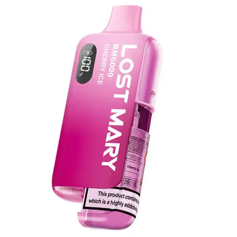Lost Mary BM6000 Cherry Ice Disposable Vape — 6000 Puffs 20mg