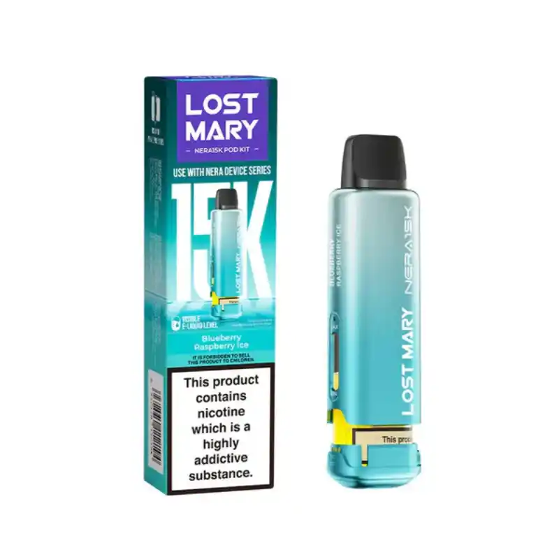 Lost Mary Nera 15K Blueberry Raspberry Ice Disposable Vape — 15000 Puffs 20mg