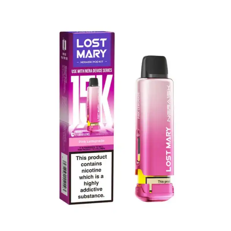 Lost Mary Nera 15K Pink Lemonade Disposable Vape — 15000 Puffs 20mg