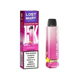 Lost Mary Nera 15K Strawberry Ice Disposable Vape — 15000 Puffs 20mg
