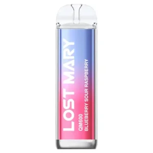 Lost Mary QM600 Blueberry Sour Raspberry Disposable Vape — 600 Puffs 20mg