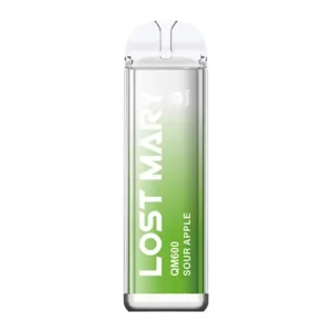 Lost Mary QM600 Sour Apple Disposable Vape — 600 Puffs 20mg