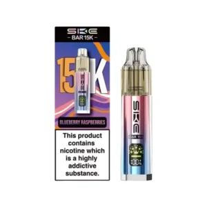 SKE Crystal 15K Blueberry Raspberries Disposable Vape — 15000 Puffs 20mg (with spare pod)
