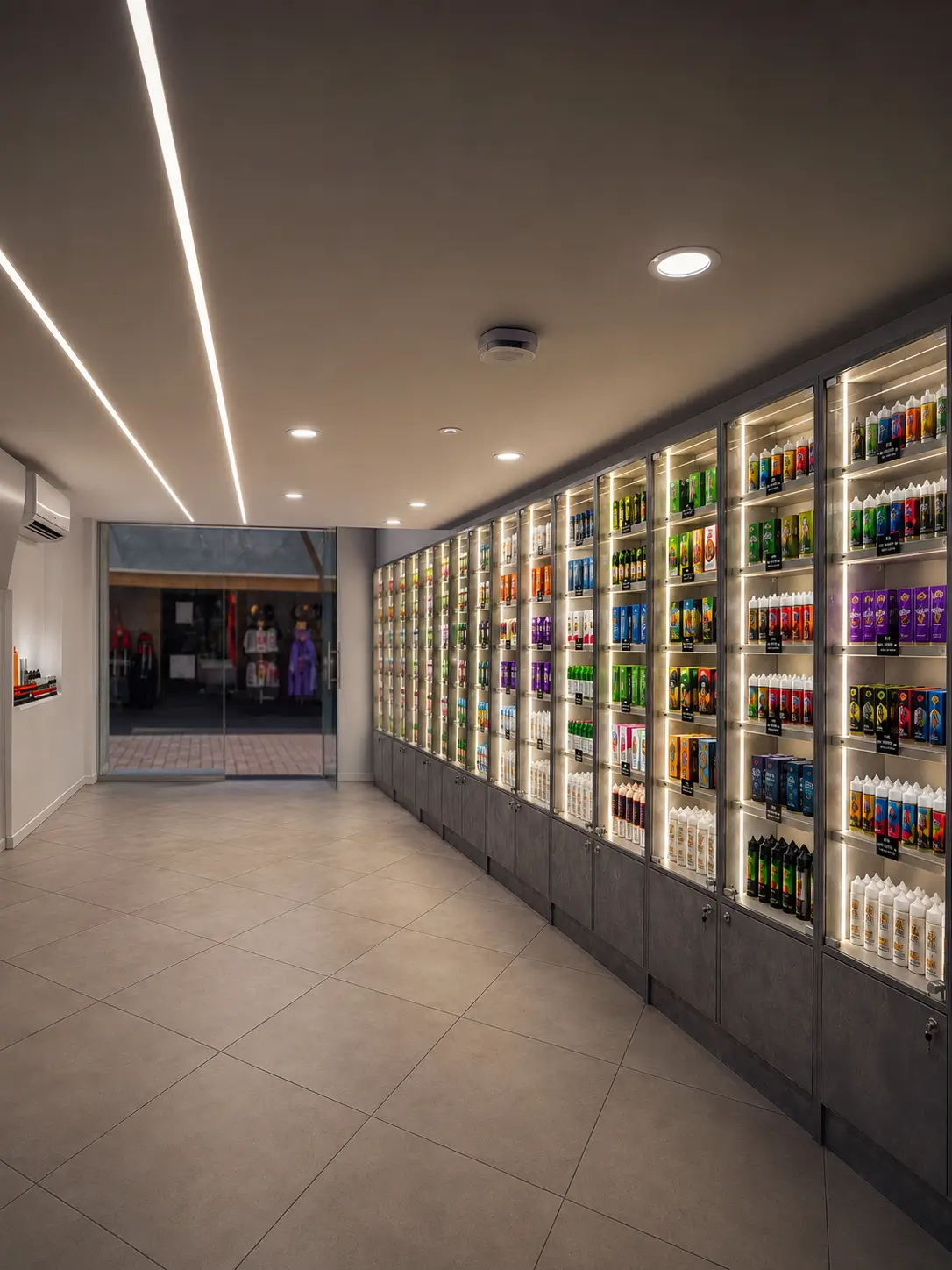 Royal Smoke vape store interior in Limassol, Cyprus